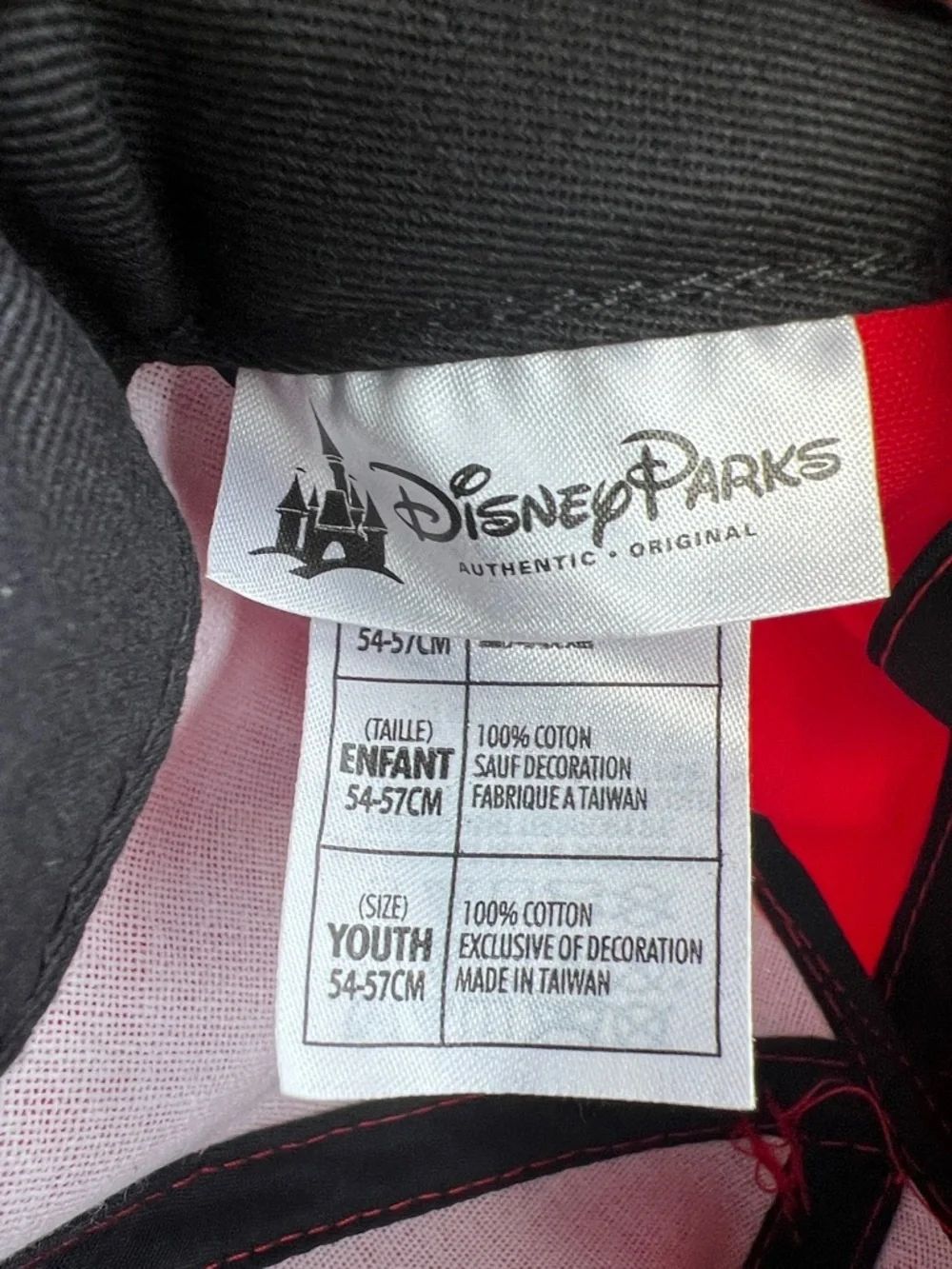 Disney Minnie Mouse Red and White Polka Dot Ear Hat with Black Ears